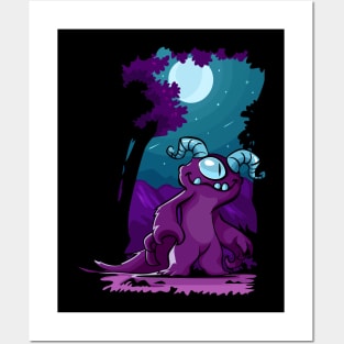 monsters forest Posters and Art